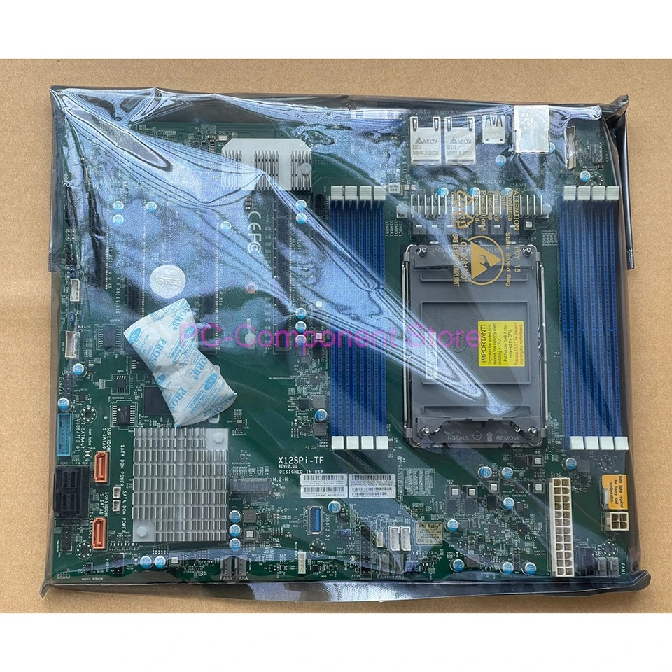 슈퍼마이크로 MBD-X12SPI-TF-B 서버 마더보드 LGA4189 IPMI M.2 C621A TPM VROC 지지대 8375 X12SPI-TF