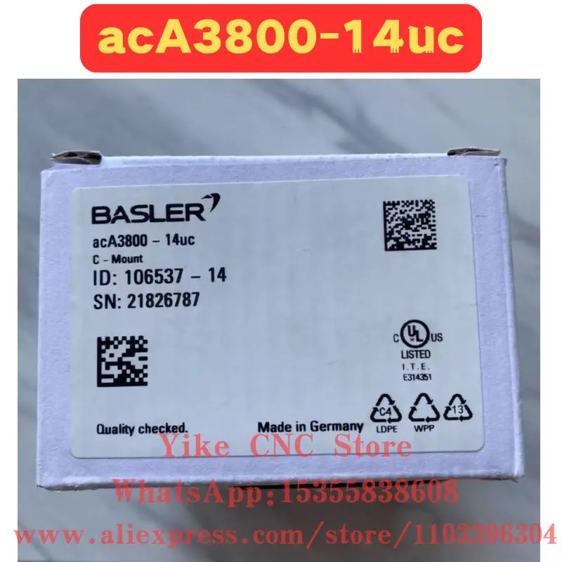 오리지널 acA3800-14uc 산업카메라