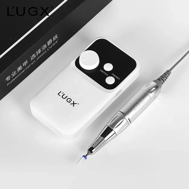 LUGX 프로 아크릴 무선 전기 충전식 휴대네일 드릴 머신 35000rpm