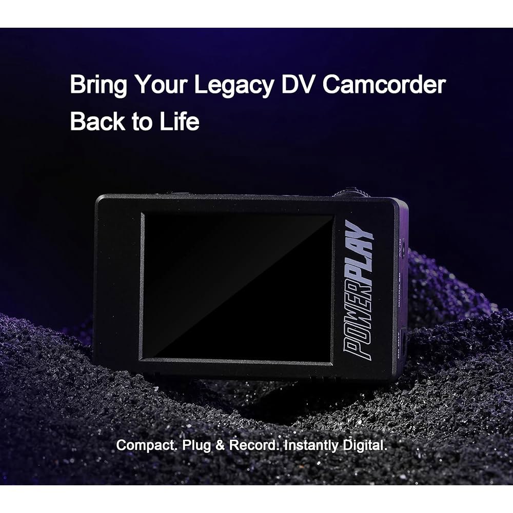 업그레이드된 PowerPlay DVR 비디오 레코더, FPV, - 컨버터용 DV 디지털 플레이어, 캠코더, 및 녹화 Hi8, 60fps AV/RCA VHS, 8mm, 아날로그 캡처 - 상세 이미지 2