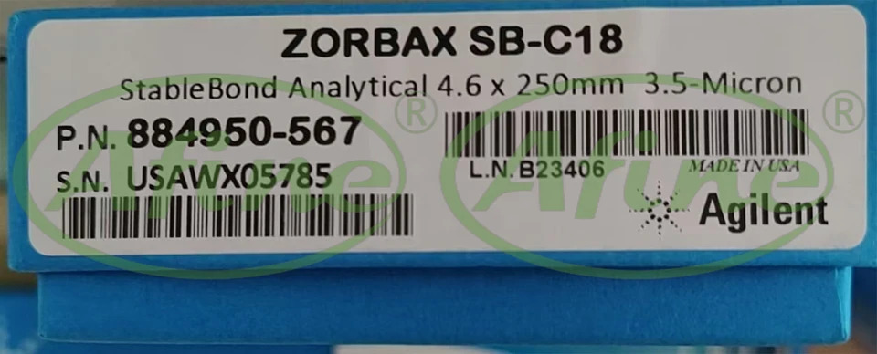 AFINE Agilent 884950-567 컬럼 ZORBAX RR StableBond C18 4.6x250mm 3.5 m
