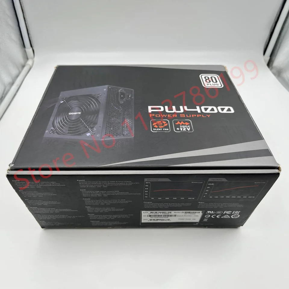 액티브 PFC 50-60HZ 전원공급장치 G-i-g-a-b-y-t-e 폼 팩터 12V 400W PW400 GP-PW400 신