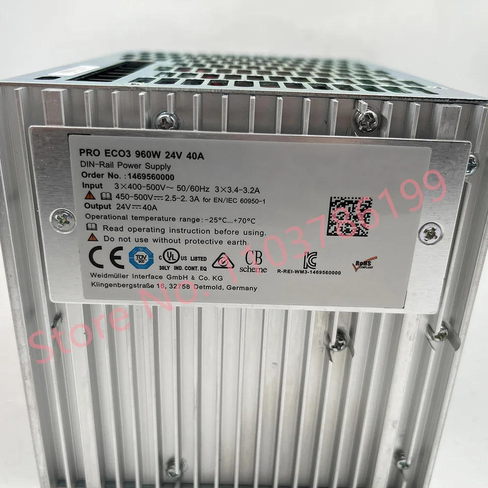 Weidmuller 1469560000 PRO ECO 스위치 전원공급장치 960W 24V 40A