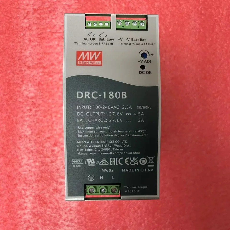 Mingwei 스위칭 전원공급장치 보안 DIN UPS 기능 이출력 DRC-180A 180B 180W