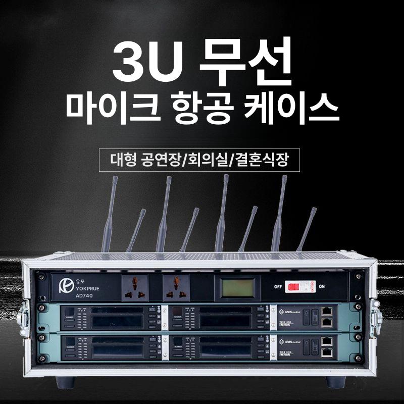 충격 랙케이스 무선마이크 수납함 보관함 음향 보호 랙캐비닛 렉케이스 운반 행사 - 상세 이미지 2