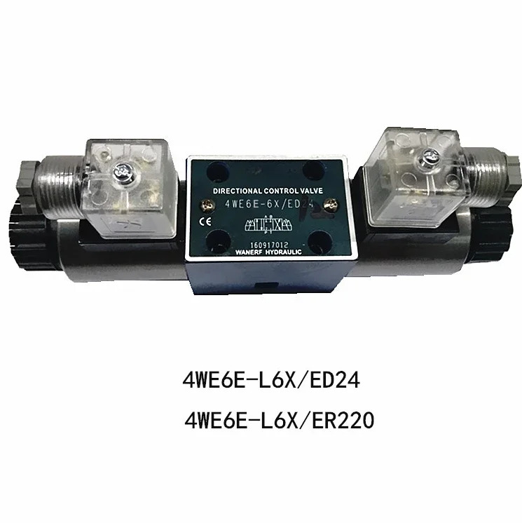 스위칭 밸브 4WE6G-L6X/E24 4WE6M-L6X/ER220 3위치 4방향 유압 솔레노이드 방향