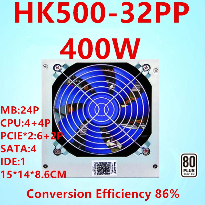 HuntkeyPSU Calm King Blue Diamond Edition X1060 80PLUS EU 전원공급장치 400W HK500-32PP