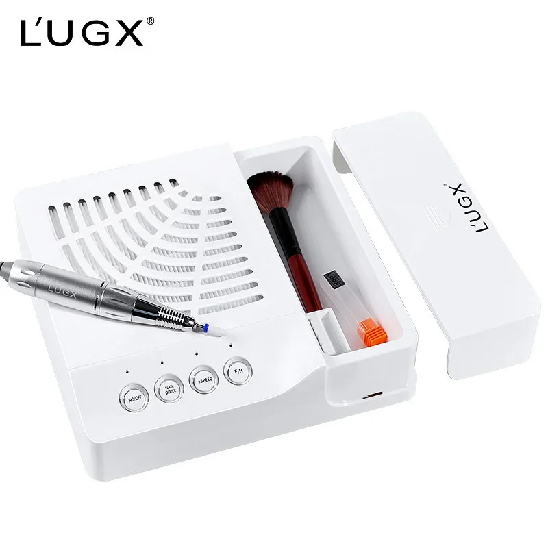 LUGX 60W 35000RPM 2 in 1 네일 드릴 진공 기 프로 전기 집진기 기계