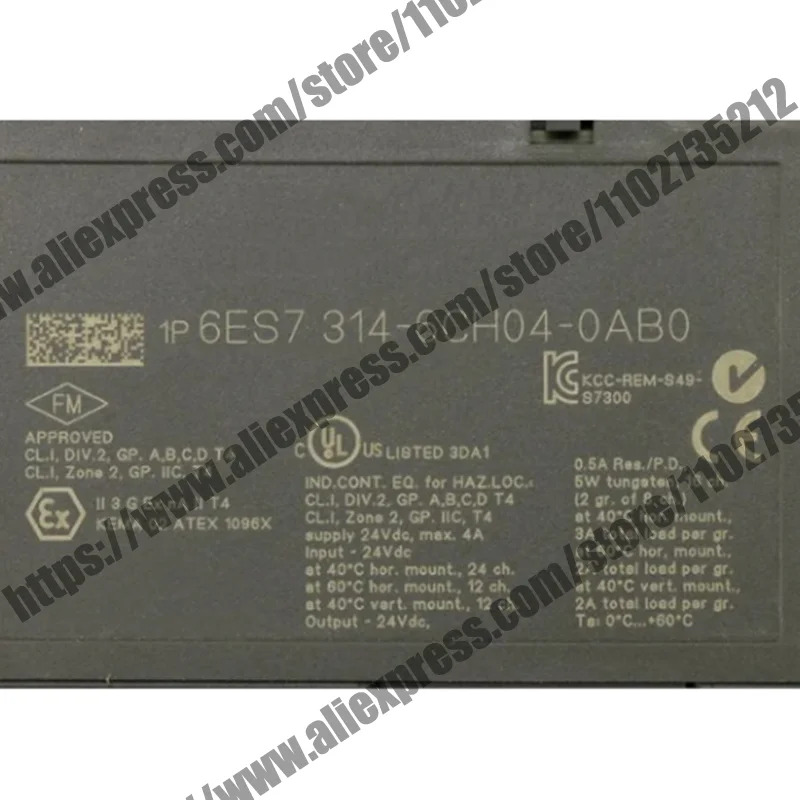 원본 6ES7314-6CH04-0AB0 S7-300 CPU 314C-2 DP
