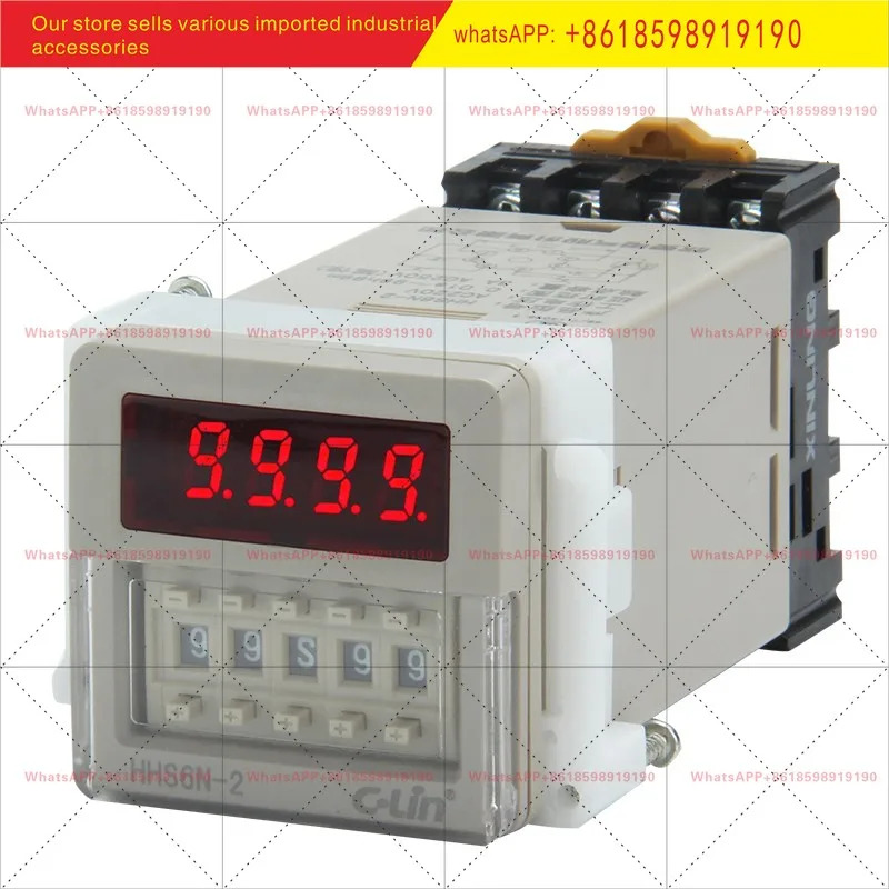 HHS6N 2 디지털 디스플레이 타임 릴레이 DH48S 2Z 전원 지연 HHS6 두 그룹 DC24V220V