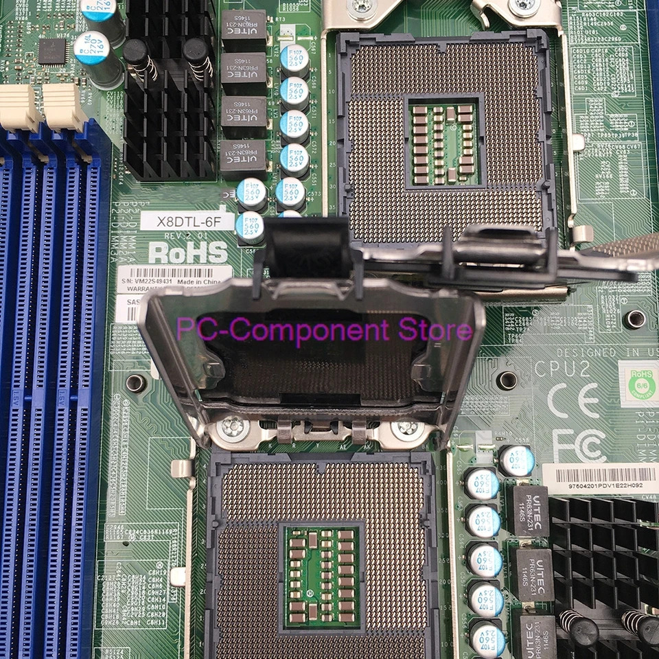 SuperMicro 워크스테이션마더보드 LGA1366 X58 X8DTL-6F