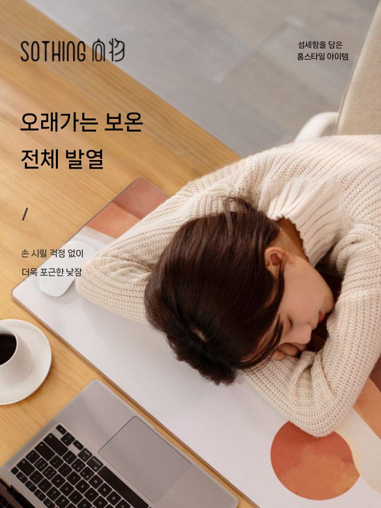 온열 데스크패드 소싱 논슬립 히팅 키보드 매트 발열 책상 워밍패드 - 상세 이미지 3