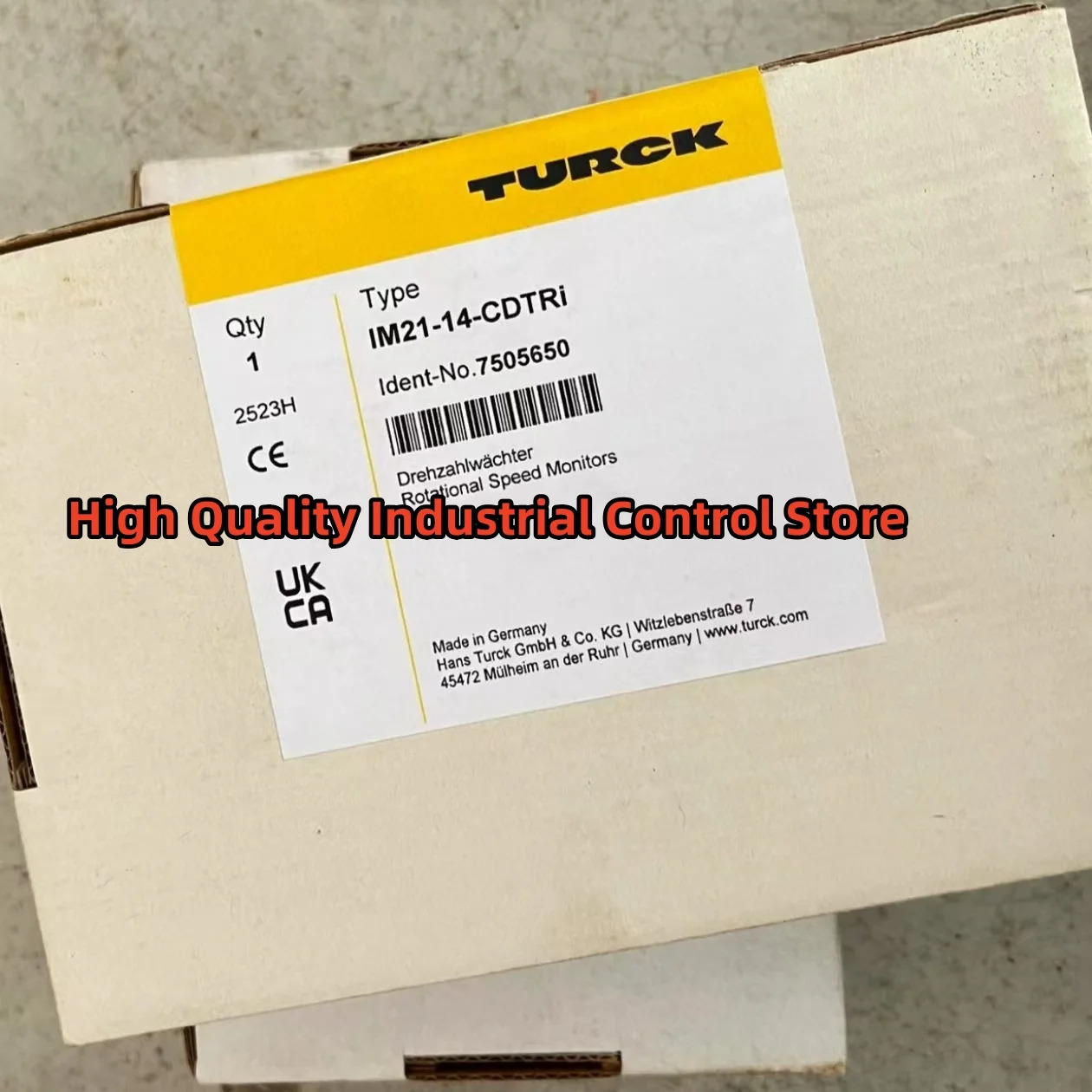BI30U-CK40-AP6X2-H1141 IM21-14-CDTRI 7505650 속도 모니터bda 원본