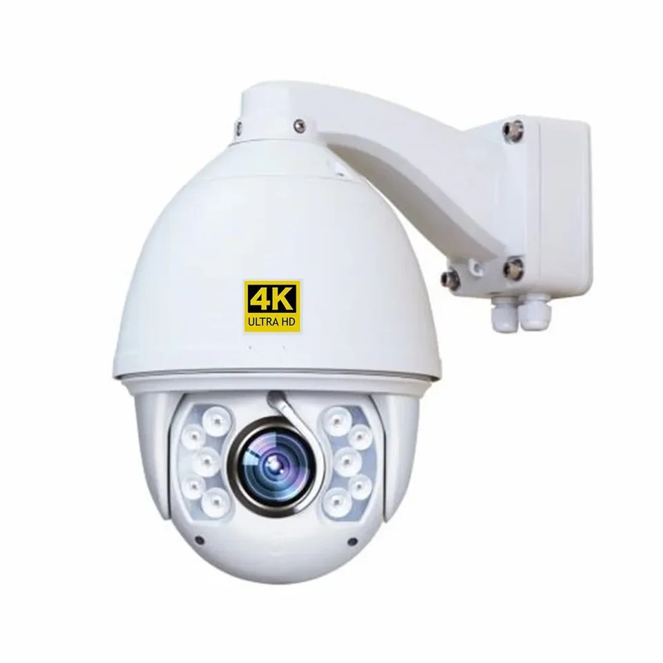 야외 CCTV 감시 카메라 와이퍼 SD 카드 슬롯 30X 프로 고속 돔 IP PTZ IR 150M 8MP 4K 33X 줌