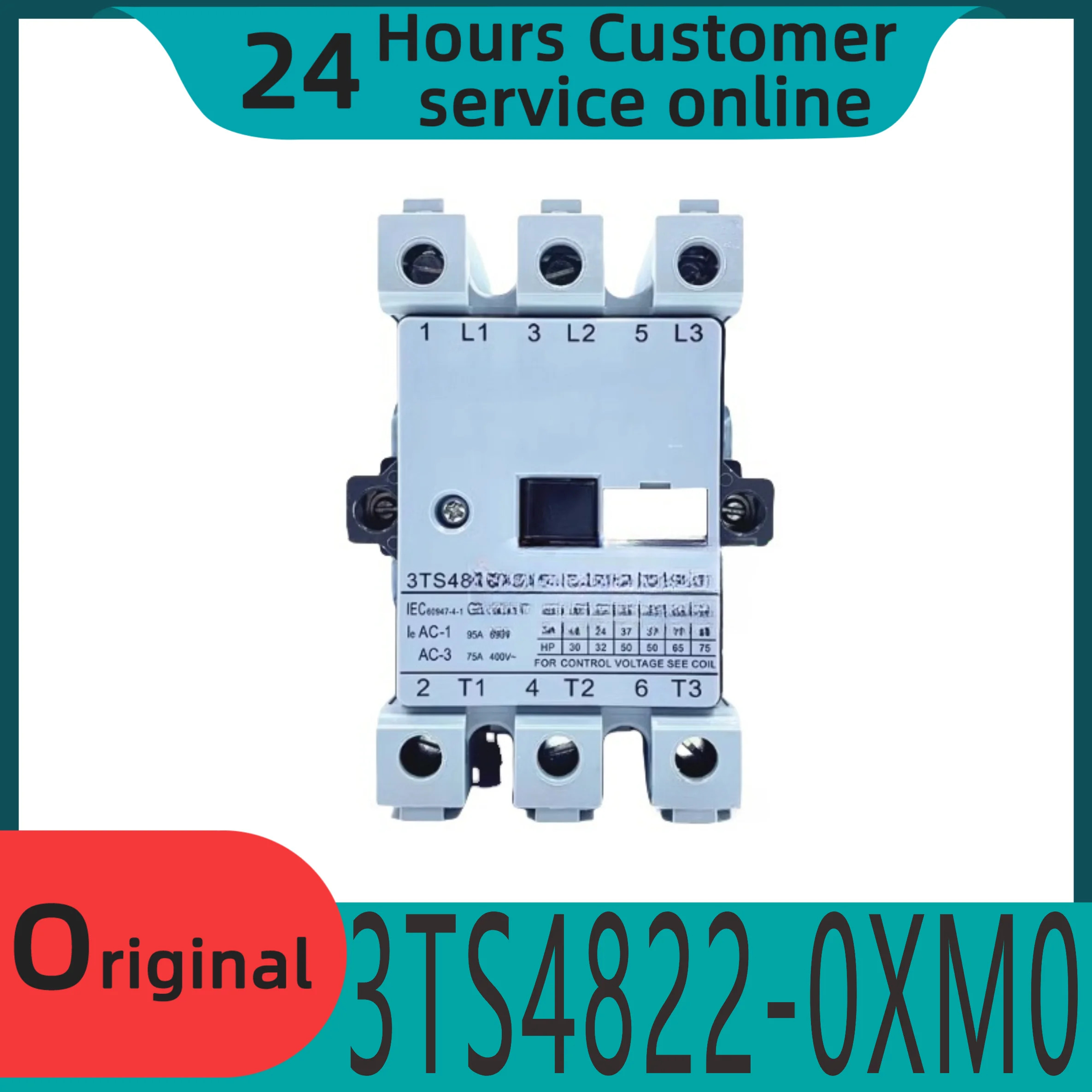 원본 3TS48 AC 접촉기 3TS4822 3TS4822-0XM0 2 열림 닫힘 220V