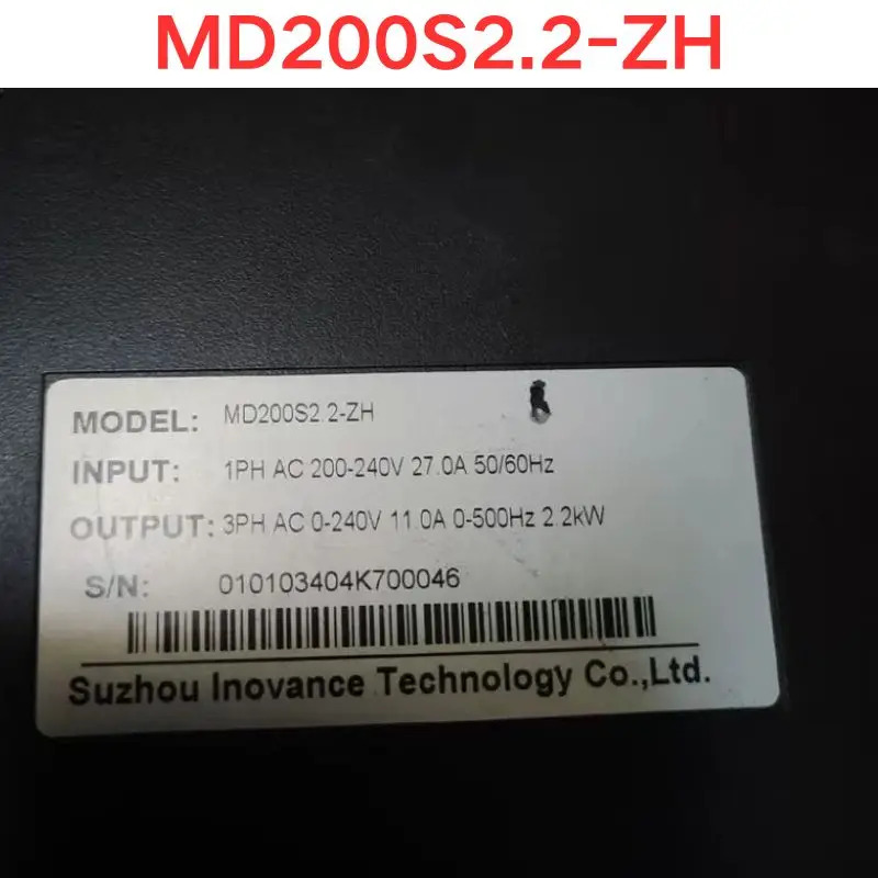 리퍼 Inovance MD200S2.2-ZH 주파수 변환기 2.2KW 기능 OK