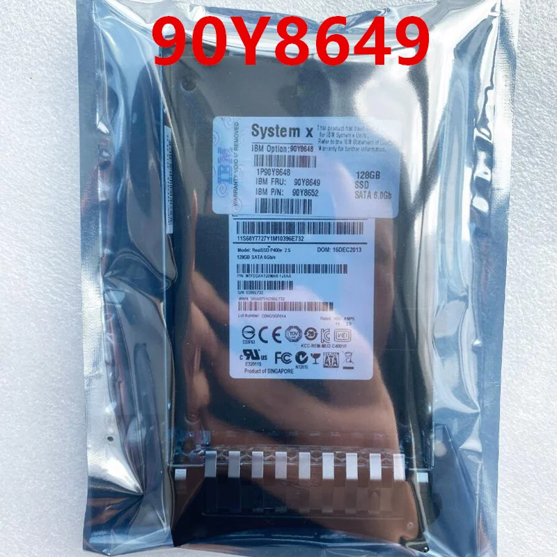IBM X3650 M3 M4 솔리드 스테이트 드라이브 128GB 2.5 인치 SATA SSD 90Y8648 90Y8649 90Y8652 신