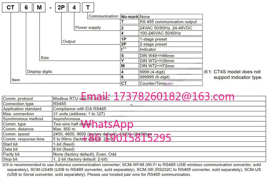 CT6YI2 오리지널 카운터 타이머 2460VDCCT6YI 교체