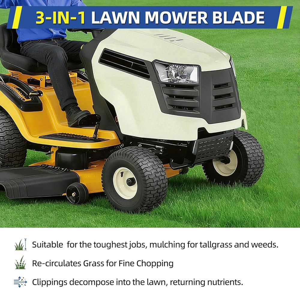 942-04308 Troy Bilt Bronco Pony Mustang Cub 기계용 6포인트 942-04308A 데크 스타 잔디 742-04312, Cadet 깎는 멀칭 라이딩 - 상세 이미지 3