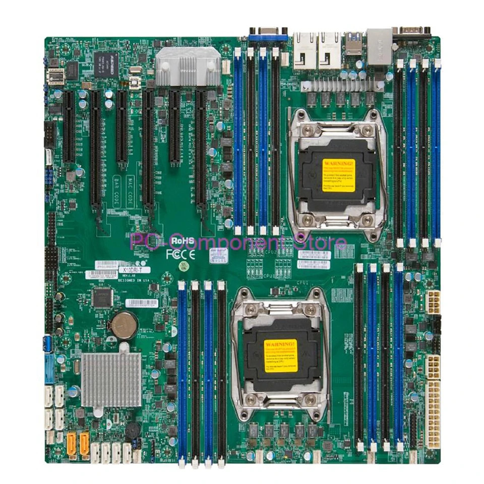 X10DRi-T 슈퍼마이크로 서버 마더보드 E5-2600 v4/v3 패밀리 듀얼 포트 X540 10GBase-T LGA2011 DDR4