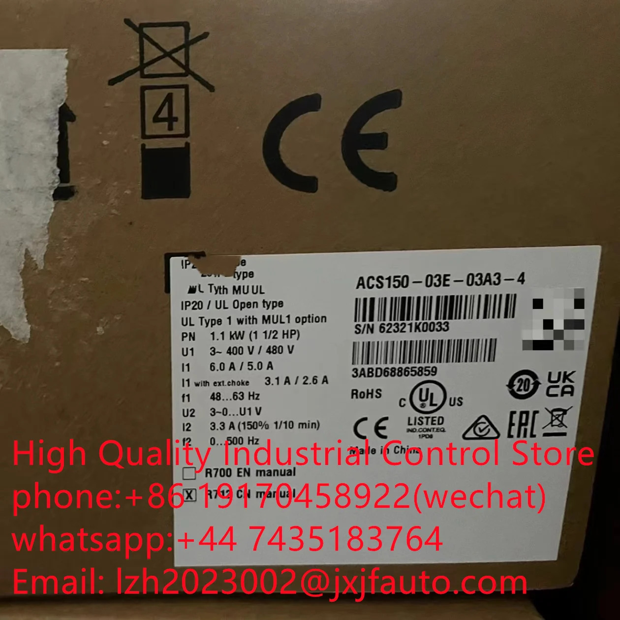 ACS150 시리즈 VCS150-03E-01A9-4 납품 3ABD68865824