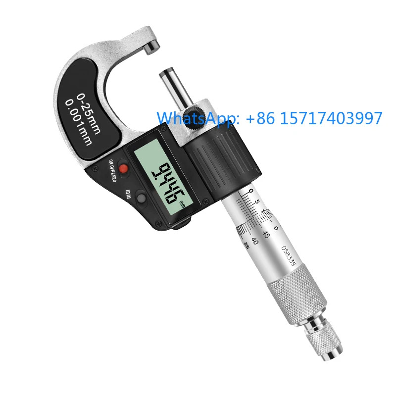 광루 디지털 디스플레이 외경 마이크로미터 0-25mm 고정밀 0.001mm 전디지털 스파이럴