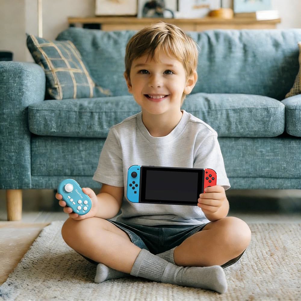 ShanWan Mini Bluetooth Game Controller, Hall blue iOS, Effect Gaming Cloud Switch/Switch for PC,Mac, - 상세 이미지 3