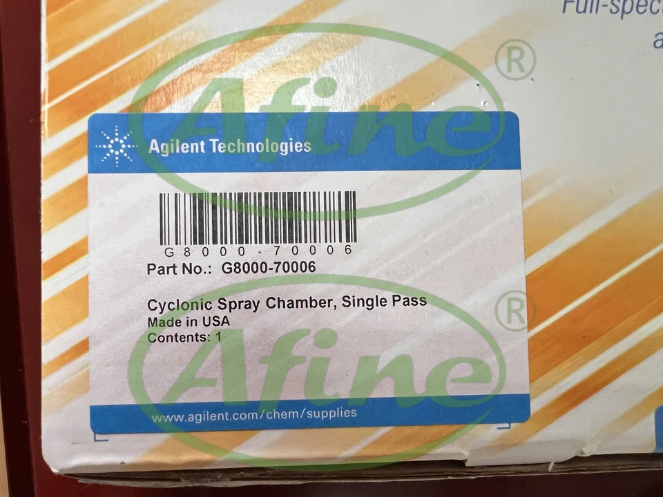 AFINE Agilent G8000-70006 단일 통과 유리 사이클론 스프레이 챔버 MP-AES