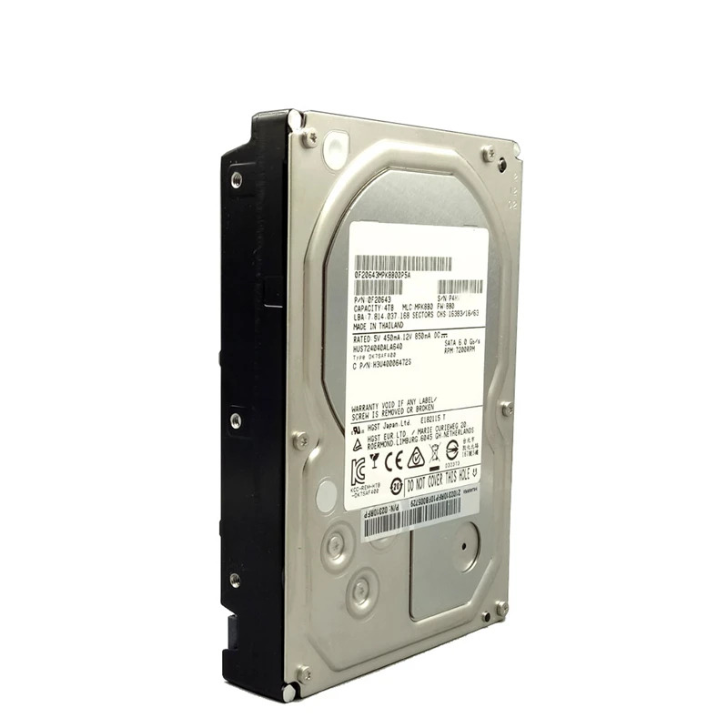 엔터프라이즈 HDD HUS724040ALA640 내부 Hgst 4TB 3.5 7K4 SATA 6 Gb/s 64MB 7200RPM 새 원본