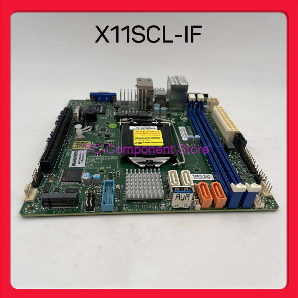 슈퍼마이크로 C242 M.2 서버 마더보드 듀얼 기가비트 원격 M- X11SCL-IF