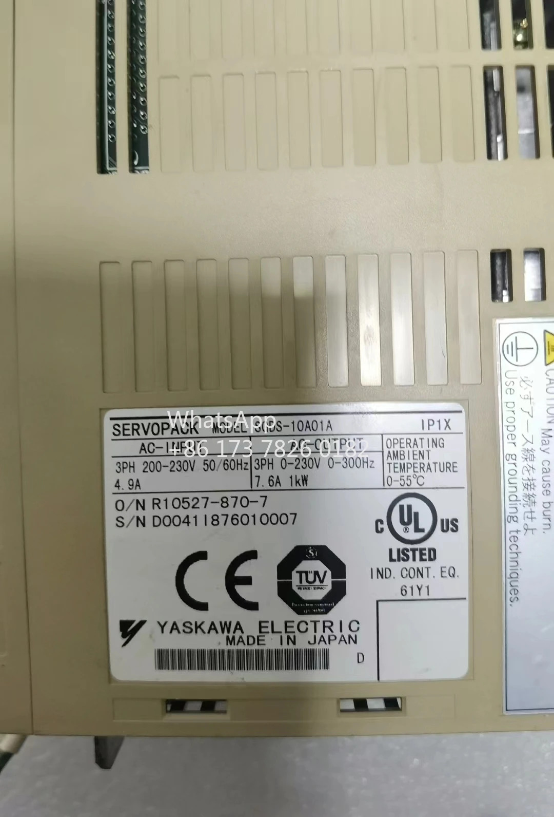 SGDS-10A01A 리퍼 서보 드라이브 1kW 기능 OK