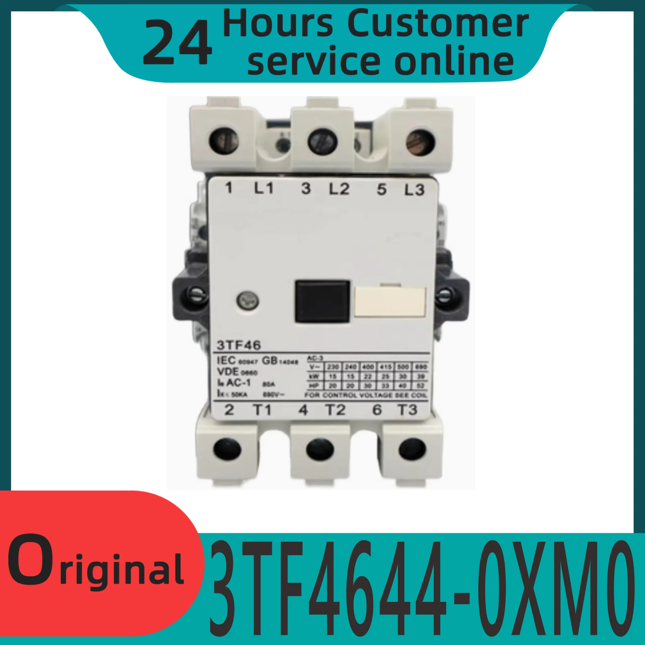 원본 3TF4644-0XM0 AC 접촉기 3TF46 44-0XM0 220V