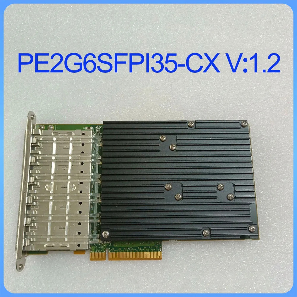 기가비트 광 네트워크 카드6 포트 00E0ED227478 PE2G6SFPI35-CX V1.2