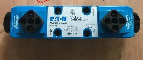 ETN Vickers 방향 밸브 DG4V-3-6C-M-U-D6-60 DG4V36CMUD660 코일 D-507834 220V 50 240V 60 VICKERS 유압