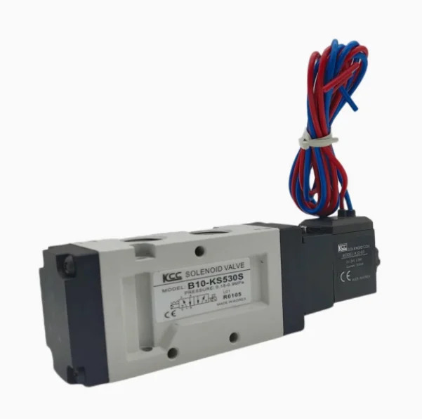 KCC 공압 방향 제어 밸브 B10-KS320S B10-KS530S B10-KS320D B10-KS530D B10-KS210S AC220V AC110 DC24V