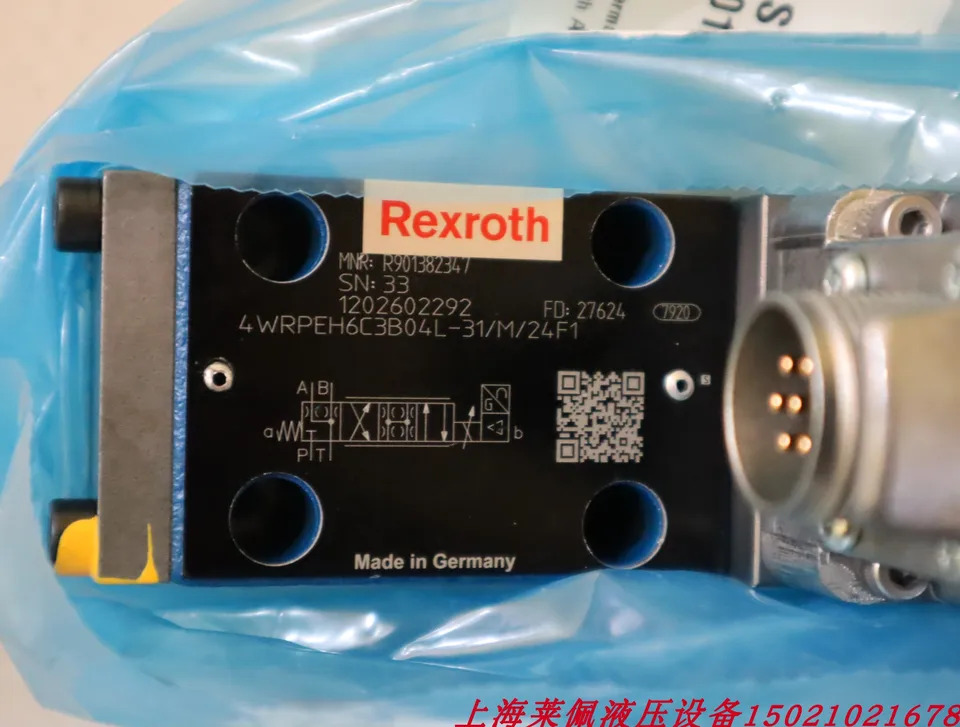 독일 렉스로스 REXROTH 비례 밸브 R901382312 4WRPEH6C3B12L-30/M/24A1