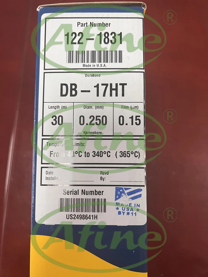 AFINE Agilent JW DB-17ht 럼 크빈티지토그래피 GC 시스템 122-1831 30m 0.25mm 0.15 m 7 인치