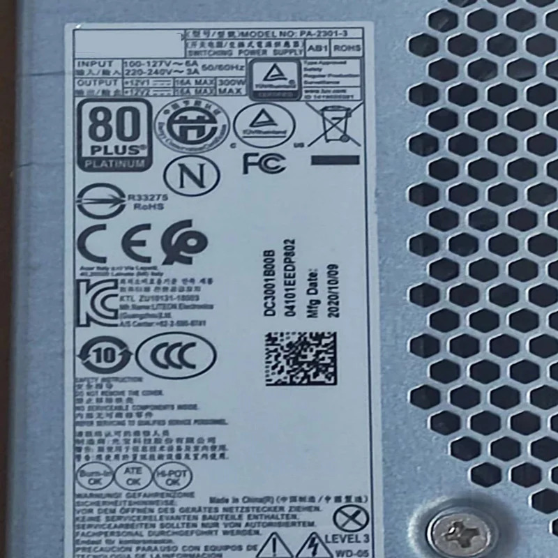 에이서 베리톤 M6660G PSU B36H4-AI 6 핀 300W 전원공급장치 D17-300P2A PA-2301-3 신