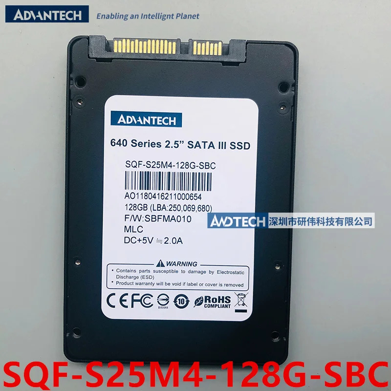 ADVANTECH SQF-S25M4 128GB 2.5 SATA SSDSQF-S25M4-128G-SBC새 솔리드 스테이트 드라이브
