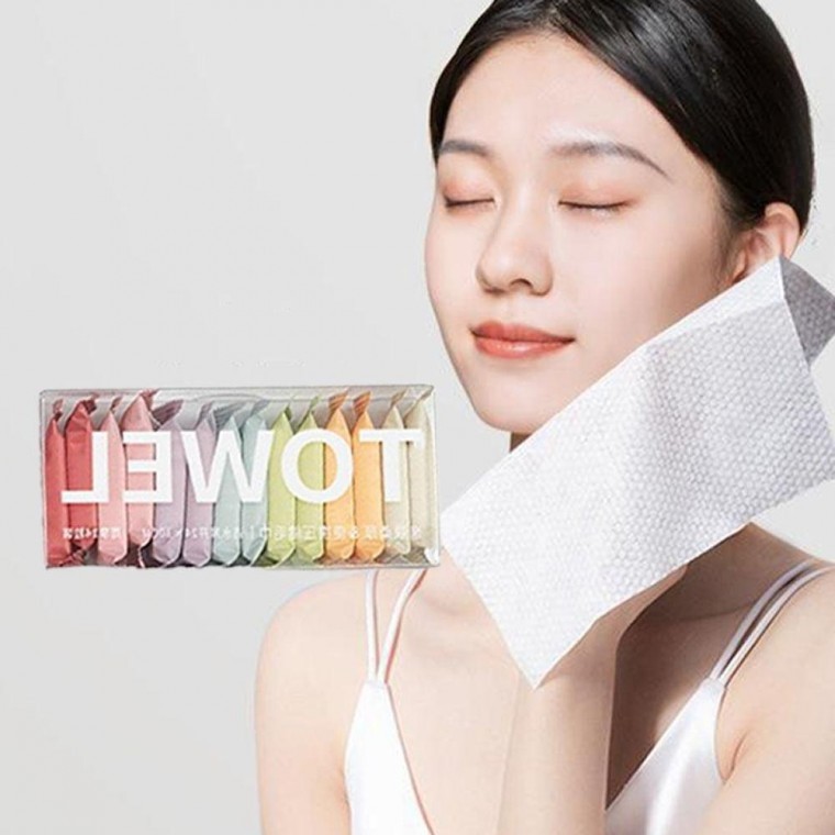 도모아 타올 일회용 압축 휴대용 운동 수건 여행용 헬스 장 14장 - 상품 이미지
