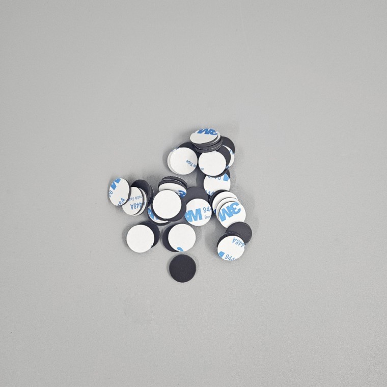 도모아 부착식 원형 고무 자석 스티커 15mm - 상품 이미지