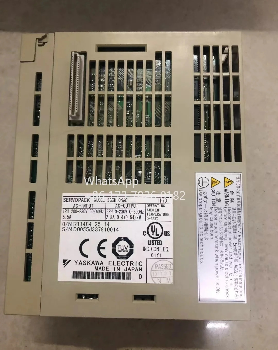 SGDH-04AE 리퍼 서보 드라이브 400W 기능 OK
