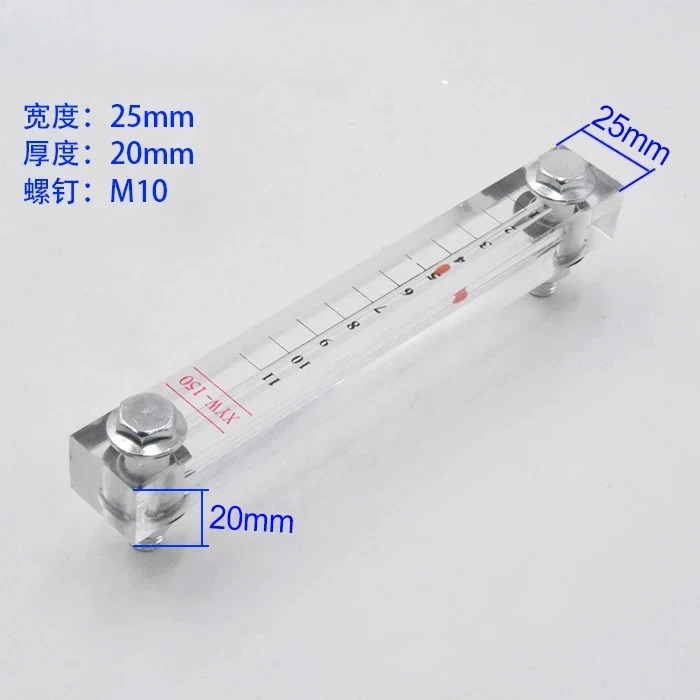 10pcs 아크릴 유기 유리 레벨 게이지 XYW50/80/100 완전 투명 오일 마크 업그레이드 된 수위