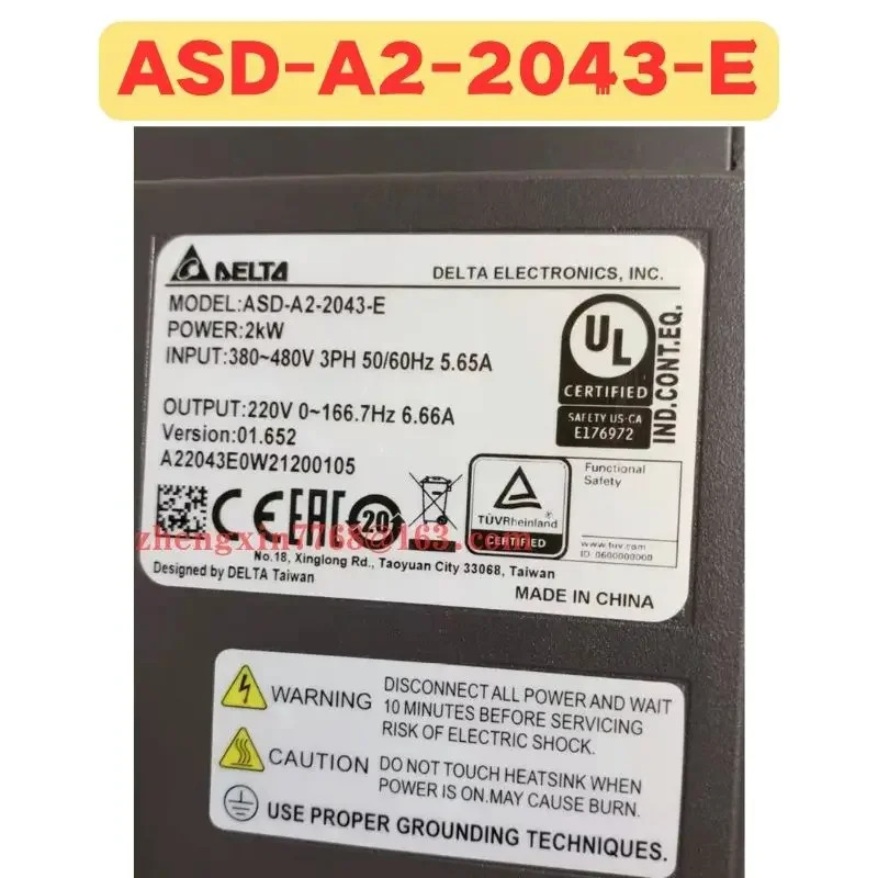 리퍼 서보 드라이브 ASD-A2-2043-E ASD A2 2043 E 정상 기능 완료