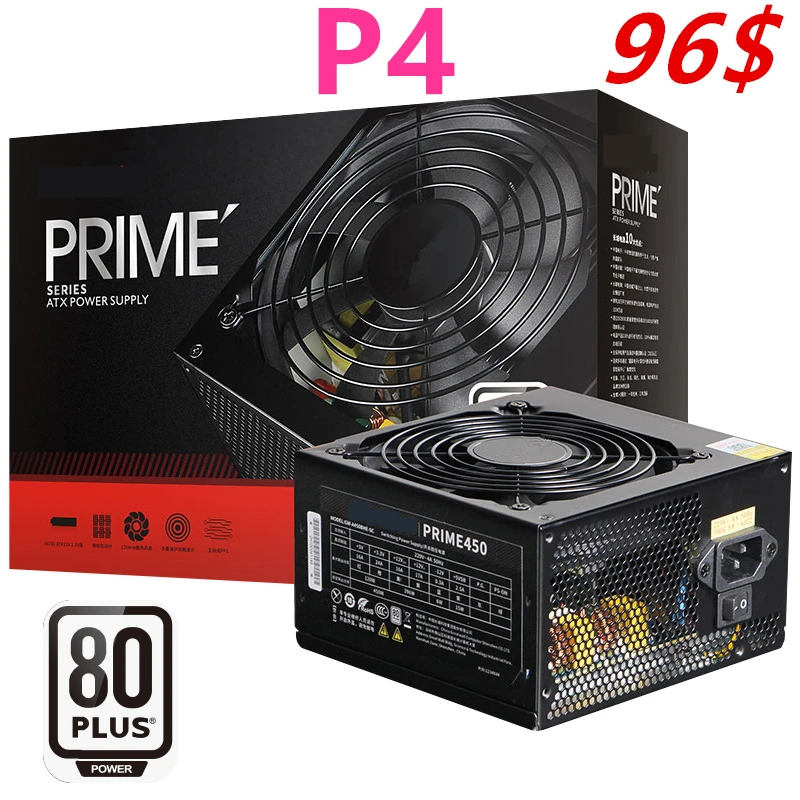 그레이트 월 PSU 전원공급장치 450W 피크 550W PRIME450 GM호환-450 GW-A450BHE-SC 신