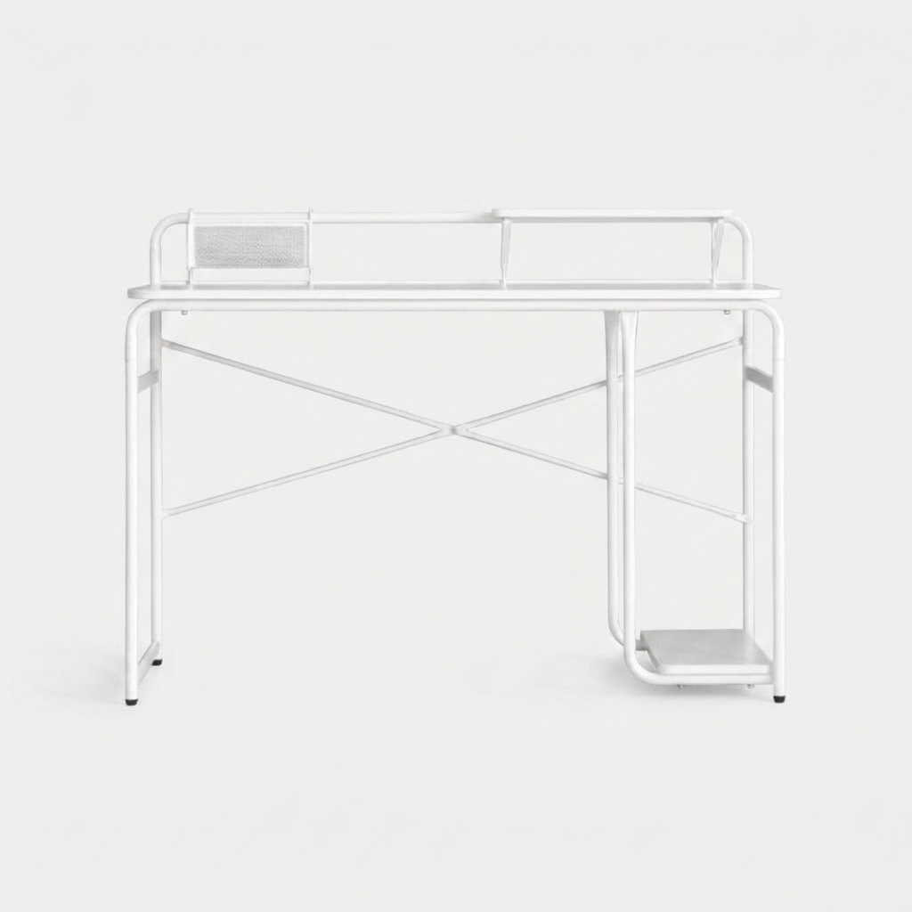 OLLSON E형 책상 1200mmx477mmx895mm, 올화이트 2775.7953 - 상품 이미지