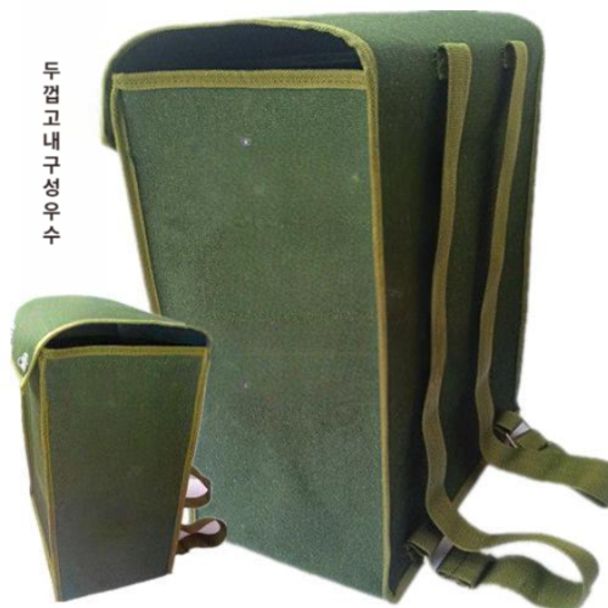 약초채집 가방 대용량 등산 배낭 버섯 수확 농사용 캔버스 작업용 백팩 [ 45 X 35 X25] - 상세 이미지 3