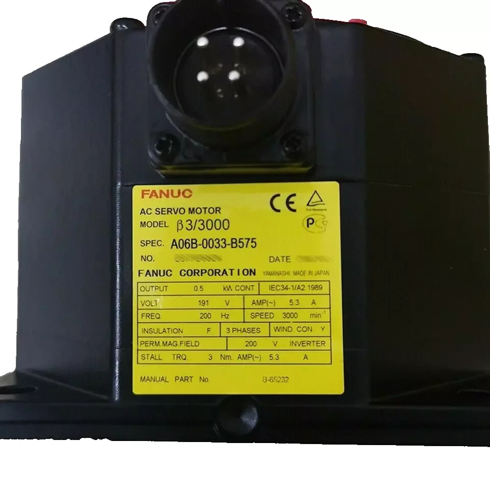 A06B-0033-B575 Fanuc AC 서보모터 12개월 A06B0033B575