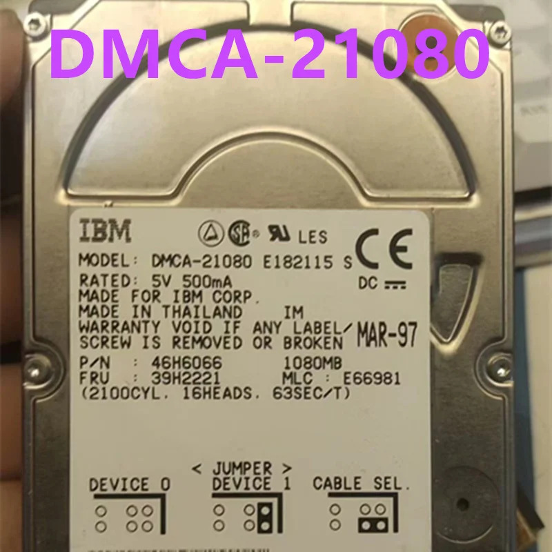 IBM 1.08GB 1.44GB IDE 하드 2.5 인치 5400RPM 2MB 노트북 HDD DMCA-21080 DSOA-21080 DMCA-21440 신