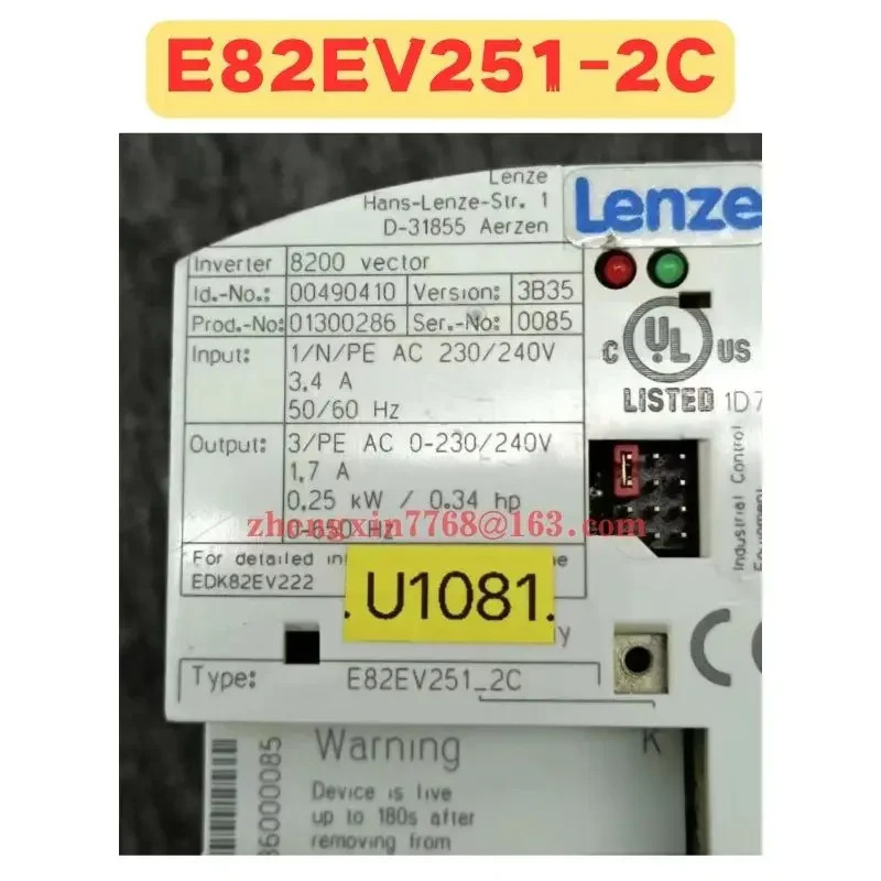리퍼 주파수 변환기 E82EV251-2C 정상 기능 완료 E82EV251 2C